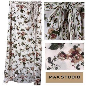 Max Studio Floral Wrap Skirt | Victorian Academia
